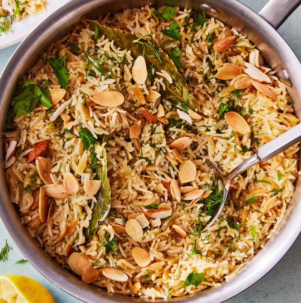 Almond Rice Pilaf with Fresh Herbs