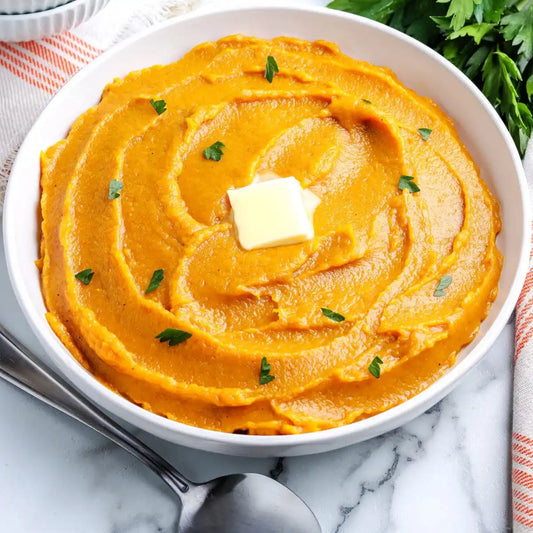 Creamy Mashed Pumpkin with Roasted Marshmellow
