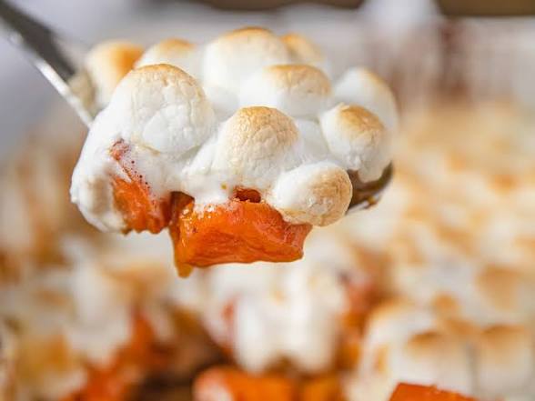 Sweet Potato Mash with Marshmallows